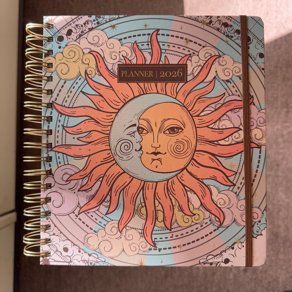 Boho Sun & Moon 2026 Planner